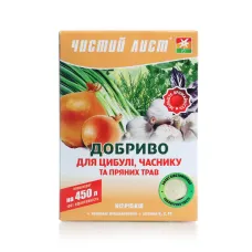 Добриво для цибулі, часнику та пряних трав 300 г Чистий лист