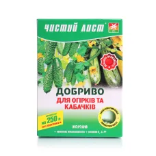 Добриво для огірків та кабачків 300 г Чистий лист
